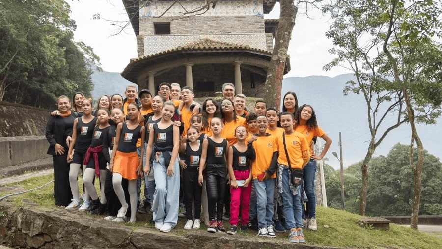 Alunos do Instituto Sinfonia em apresentação